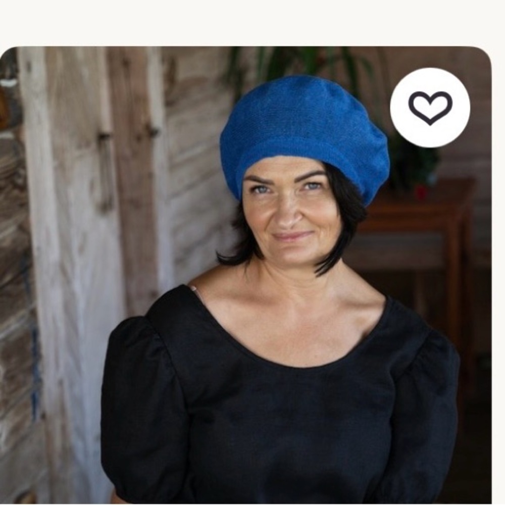 BERETS
3 Hand-Knitted Cotton - Brown, Tan, Black
2 Knitted Linen - Blue, Tan - Picture 14 of 16